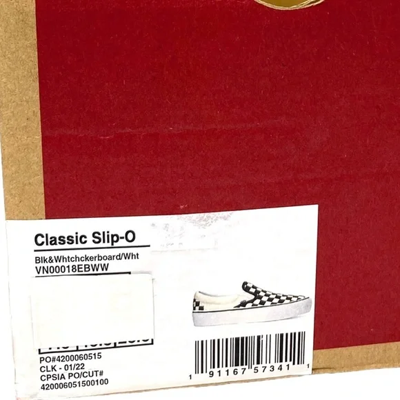 VANS Classic Slip On Platform Canvas Check Women's Black Shoes Skate VN00018EBWW - Picture 8 of 9